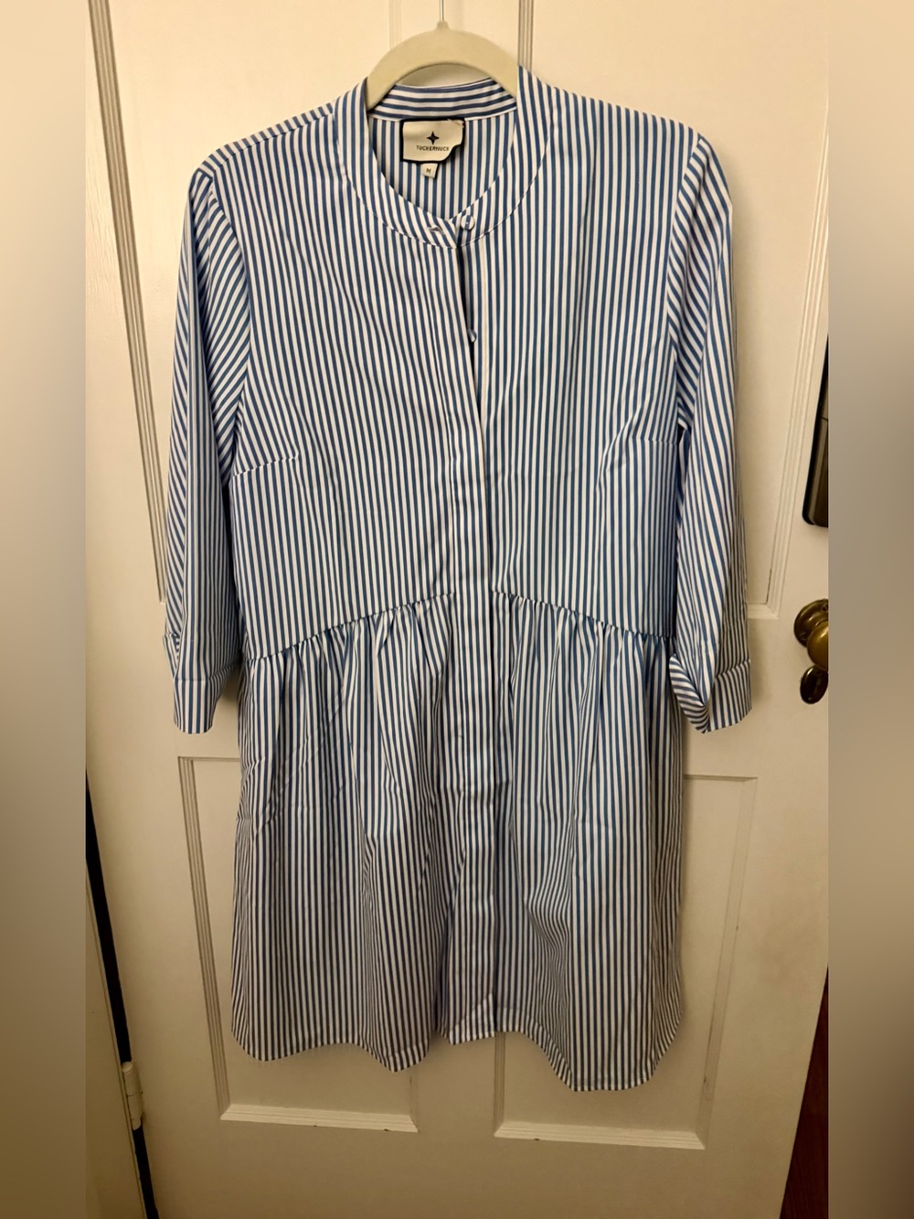 Tuckernuck Blue and White Striped Cotton Dress